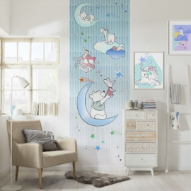 Fototapetes Komar Disney Winnie Pooh Piglet and Stars uz flizelīna pamata 100x280cm, 2,8m2 (2 strēmeles) DX2-082 | Fototapetes ➟ prof.lv