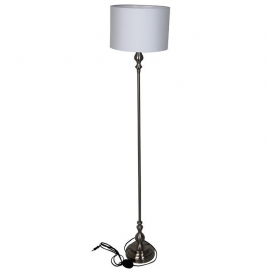 Stāvlampa Dustin 60W E27 mat.niķeļa/pelēka (390344) (11295-55) | Stāvlampas ➟ prof.lv