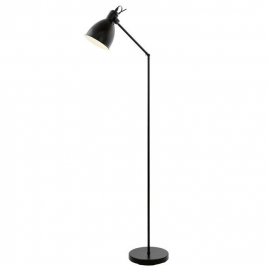 Stāvlampa Priddy 40W E27 melna (052840) (49471) | Stāvlampas ➟ prof.lv