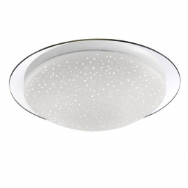 Plafonlampa Skyler LED 8W, 3000-6000K, IP44, hroma (390302) (14330-17) | Plafonlampas ➟ prof.lv