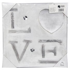 Eļļas glezna Heart Love 40x40cm (189420)(72267008) | Sienas gleznas ➟ prof.lv