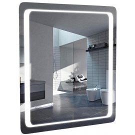 Aqua Rodos Omega Vannas Istabas Spogulis  Pelēks ar integrētu LED apgaismojumu