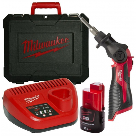 Lodāmurs Milwaukee M12 SI-201C Akumulatora 1x2Ah, 12V (4933459761) | Lodēšanas piederumi ➟ prof.lv