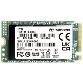 Твердотельный накопитель Transcend 400S, 1 ТБ, M.2 2242, 2000 Мб/с (TS1TMTE400S) | Доставка посылкой ➟ prof.lv