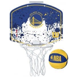 Basketbola Vairogs Ar Stīpu Un Tīklu Wilson Nba Team Mini Hoop Gs Warriors 29X24Cm (Wtba1302Gol) | Basketbola grozi ➟ prof.lv