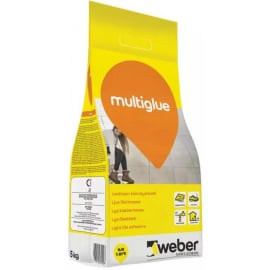 Flīžu Līme Weber Multiglue Elastīga 5kg (1013721) | Flīžu līmes ➟ prof.lv