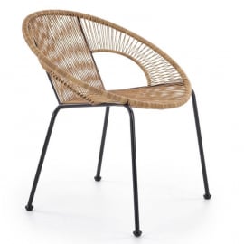 Halmar Garden Chair BARI 69x60x74cm, brown (V-CH-BARI-FOT) | Garden chairs ➟ prof.lv