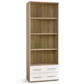 Halmar Lima Shelf, 77x40x200cm, White (V-PL-LIMA-REG3-BIAŁY/SONOMA) | Shelves ➟ prof.lv