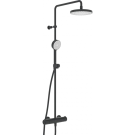 Oras Nova 7402U-33 Shower System with Thermostat Black NEW | Shower systems ➟ prof.lv