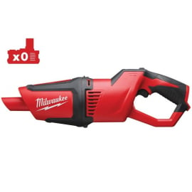 Akumulatora Rokas Putekļu Sūcējs Milwaukee M12 HV-0, 12V, bez akumulatora un lādētāja (4933448390) | Celtniecības putekļu sūcēji ➟ prof.lv