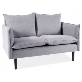 Signal Flora Velvet Non-removable Sofa 129x89x81cm, Grey (FLORAVSZW) | Sofas ➟ prof.lv