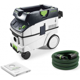 Пылесос для строительных работ Festool CTL 26 E, черный/белый/зеленый (574947) | Строительные пылесосы ➟ prof.lv