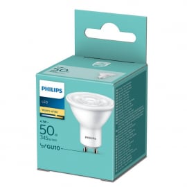 LED Spuldze Philips 4,7W (50W) 345lm GU10 230V 2700K | Spuldzes ➟ prof.lv