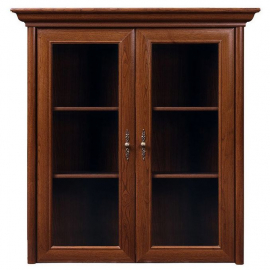 Black Red White Kent Wardrobe, 110x43x204.5cm, Oak (S10-ENAD2W-KA) | Display cabinets ➟ prof.lv