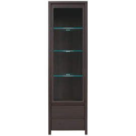 Black Red White Display Cabinet Kaspian 56x40.5x200.5cm | Display cabinets ➟ prof.lv