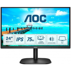 Monitors Aoc 24B2XD 23.8, FHD 1920x1080px 16:9, Melns | Monitori un aksesuāri ➟ prof.lv