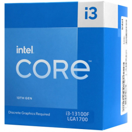 Procesors Intel Core i3 i3-13100F, 4.5GHz, Ar Dzesētāju (BX8071513100F) | Procesori ➟ prof.lv