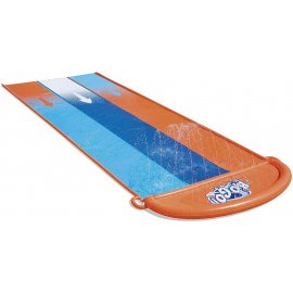 Ūdens Slidkalniņš Bestway ‎H2Ogo! Triple Water Slide ‎52329 Orange/Blue (6942138969092) | Piepūšamās atrakcijas ➟ prof.lv