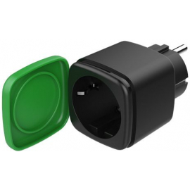 Viedā Rozete Deltaco Smart Outdoor Plug SH-OP01 Black/Green (733304804515) | Viedās rozetes, pagarinātāji ➟ prof.lv