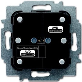 Abb SDA-F-2.1.1 Dimmer/Switch Sensor for Wall Mounting 2/1-way Black (2CKA006220A0127) | Smart switches, controllers ➟ prof.lv