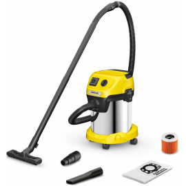 Пылесос для строительных отходов Karcher WD 3 P S V-17/4/20 желтый/черный/серый (1.628-190.0) | Строительные пылесосы ➟ prof.lv