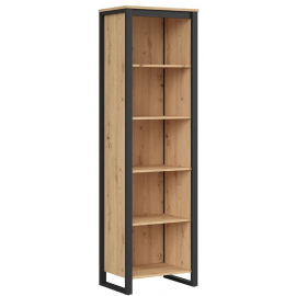 Black Red White Dodson Shelf 60.5x40.5x200.5cm, Oak/Black | Shelves ➟ prof.lv