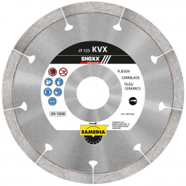 Samedia Shoxx KVX Dimanta Flīžu Griešanas Diski 125mm (11/1-311026)