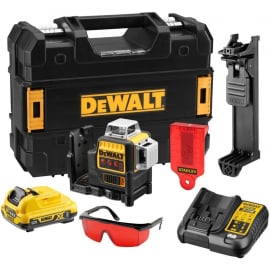 DeWalt DCE089D1R-QW Pašlīmeņojošs Krustlīniju Lāzera Līmeņrādis, Lāzera Klase - 2 | Mērinstrumenti ➟ prof.lv