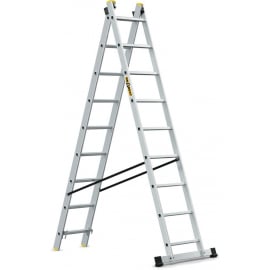 Drabest 2x9PROT Folding Ladder 379cm | Ladders ➟ prof.lv