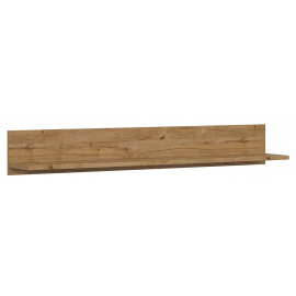 Black Red White Holten Wall Mounted Shelf 24x156x22cm, Oak | Hanging shelves ➟ prof.lv