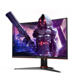 Monitors Aoc C24G2AE/BK FHD, 23.6, 1920x1080px, 16:9, melns,sarkans | Gaming monitori ➟ prof.lv