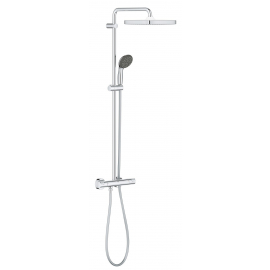 Grohe Vitalio Start System 250 Cube Shower System with Thermostat Chrome | Shower systems ➟ prof.lv