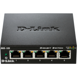 Komutators D-Link DGS-105/E Melns | Komutatori ➟ prof.lv