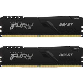 Operatīvā Atmiņa Kingston Fury Beast KF436C18BBK2/32 DDR4 32GB 3600MHz CL18 Melna | Piegāde ar pakomātu ➟ prof.lv