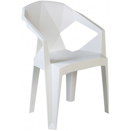 Home4You Muse Relaxing Chair, 50x50.6x80cm, White (12035) | Garden chairs ➟ prof.lv