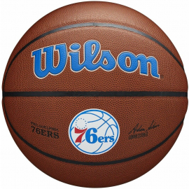 Basketbola Bumba Wilson Nba Team Alliance 76Ers 7 Brown/Blue (Wtb3100Xbphi) | Basketbola bumbas ➟ prof.lv