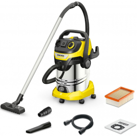 Пылесос для строительных отходов Karcher WD 6 P S V-30/8/35/T желтый/черный/серый (1.628-381.0) | Строительные пылесосы ➟ prof.lv