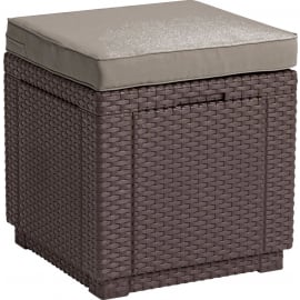 Dārza bārs Keter Cube With Cushion 42x42x42cm | Dārza bāri ➟ prof.lv