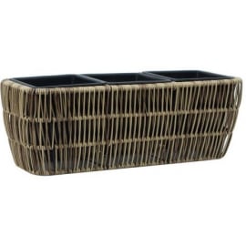 Puķu Kaste Home4You Wicker, 43x16x16 | Puķu kastes ➟ prof.lv