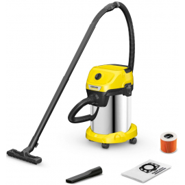 Пылесос для строительных работ Karcher WD 3 S V-19/4/20 желто-черный (1.628-141.0) | Строительные пылесосы ➟ prof.lv