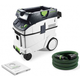 Пылесос для строительных работ Festool CTL 36 E, черно-бело-зеленый (574965) | Строительные пылесосы ➟ prof.lv