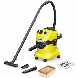 Celtniecības Putekļu Sūcējs Karcher WD 4 P V-20/5/22 Dzeltens/Melns (1.628-270.0) | Строительные пылесосы ➟ prof.lv