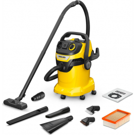 Пылесос Karcher WD 5 P V-25/8/35 для автомоек, желтый/черный | Строительные пылесосы ➟ prof.lv