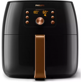 Karstā Gaisa Friteris (Air Fryer/Aerogrils) Philips HD9867/90 Melna | Taukvāres katli ➟ prof.lv