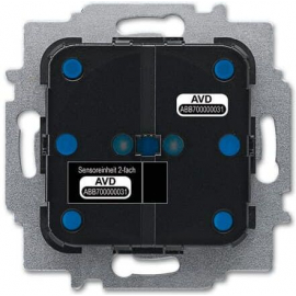 Abb SU-F-2.0.1-WL Sensor/Switch (Without Frame) 2-g Black (2CKA006200A0073) | Smart switches, controllers ➟ prof.lv