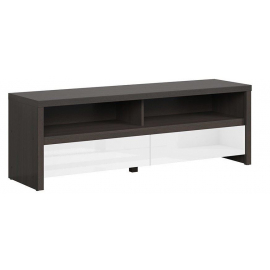 TV Galds Black Red White Kaspian, 143.5x40.5x48.5cm, Melns, Balts (S128-RTV2S_II-WE/BIP) | Tv galdiņi ➟ prof.lv