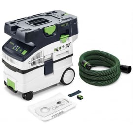 Celtniecības Putekļu Sūcējs Festool CTLC MIDI I-Basic, Melns/Balts/Zaļš (577066) | Visi putekļu sūcēji ➟ prof.lv