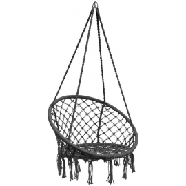 Mirpol Brasil Hoop Šūpuļkrēsls, 80x80x120cm, Melns (5902659146885)