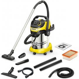 Пылесос для строительных работ Karcher WD 6 P S V-30/8/22/T желтого/черного цвета (1.628-376.0) | Строительные пылесосы ➟ prof.lv