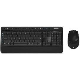 Microsoft Wireless Desktop 3050 Keyboard + Mouse US Black (PP3-00023) | Keyboards ➟ prof.lv